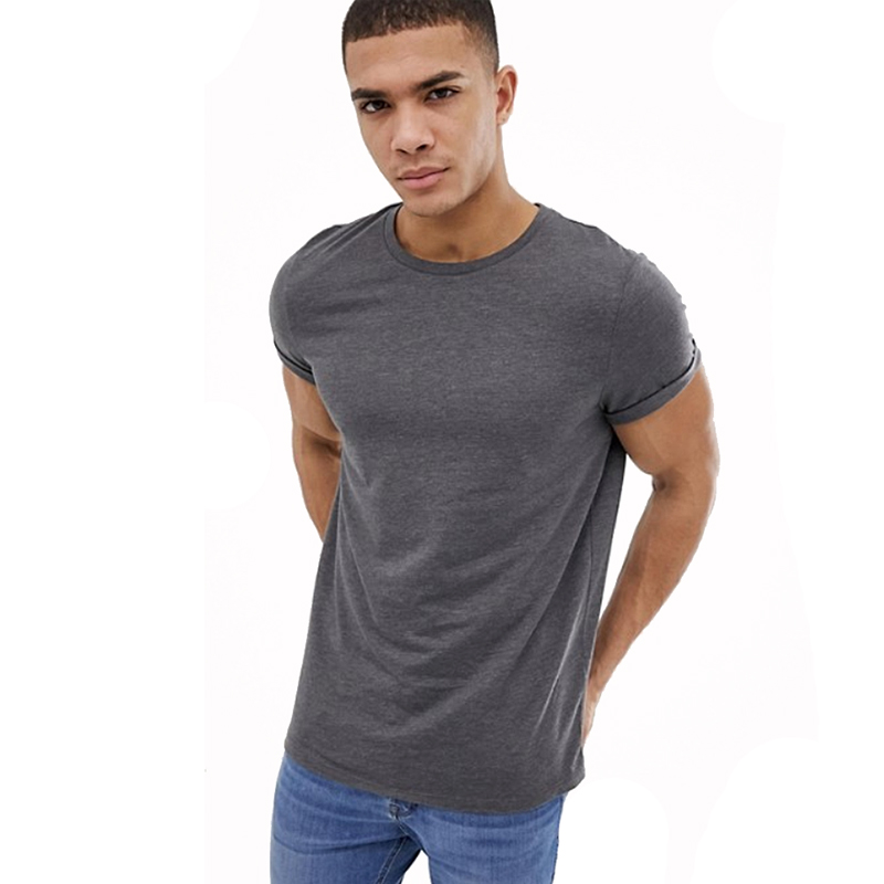 High quality Wholesale Custom 95% Cotton 5% Spandex White Mens T Shirt
