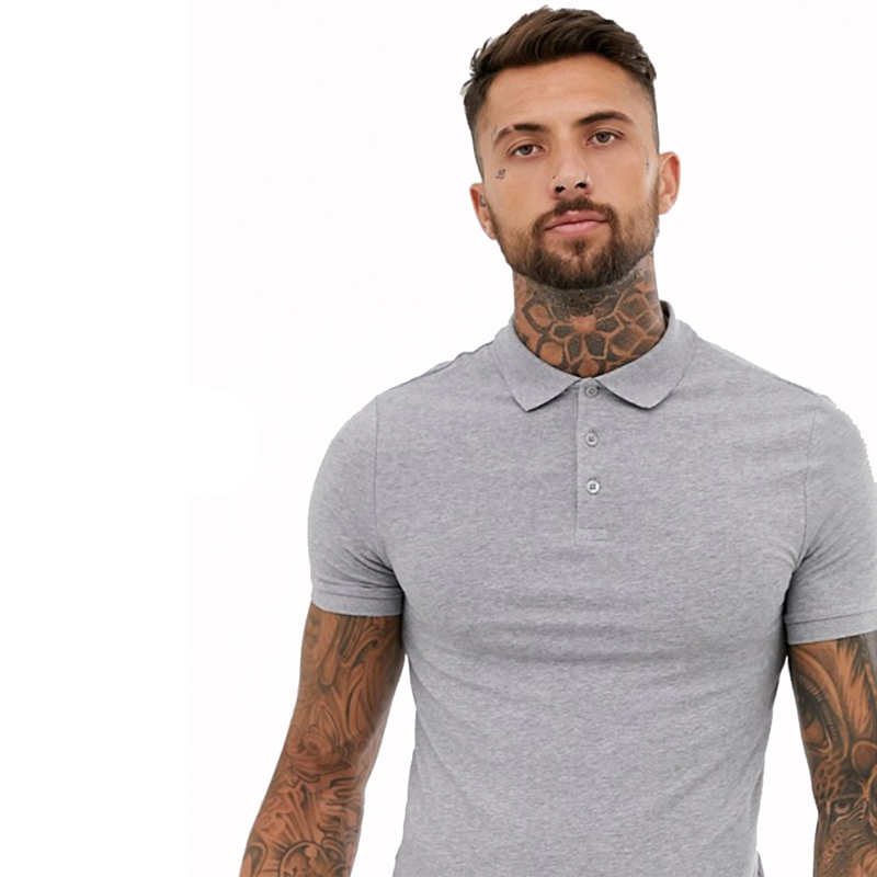  High Quality 100% Cotton Pique Mens Custom Blank Polo Shirt 