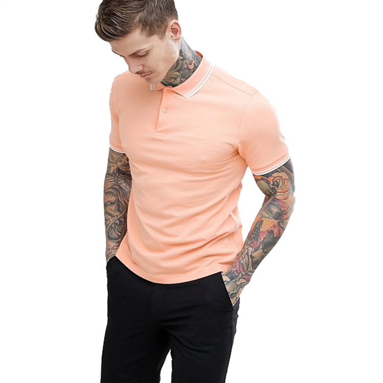 Bulk Stripe Collar Men's Wholesale Cheap Polo T Shirts 