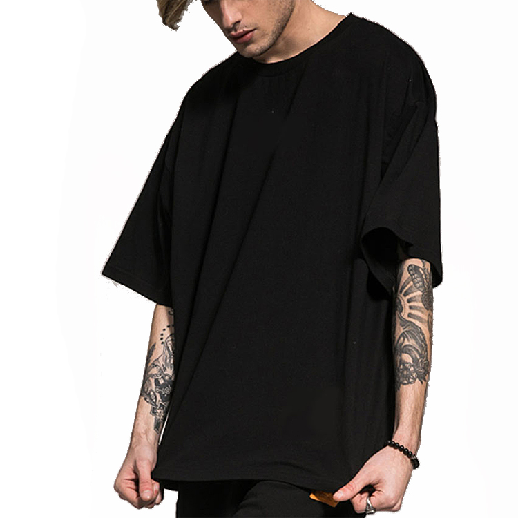 oversized t shirt men 100% cotton 