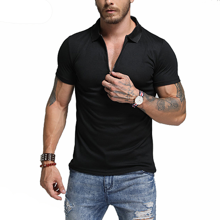 Wholesale High Quality New Summer Men's Blank Sports Casual Slim Fit Short Sleeve Polo T Shirt 
