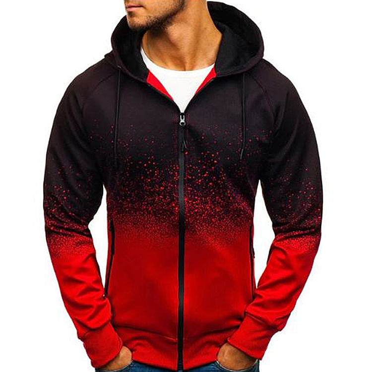 100% polyester fleece sublimation printed Hoodies fashion casual men sweatshirt winter long sleeve hooded men zipper hoodie 