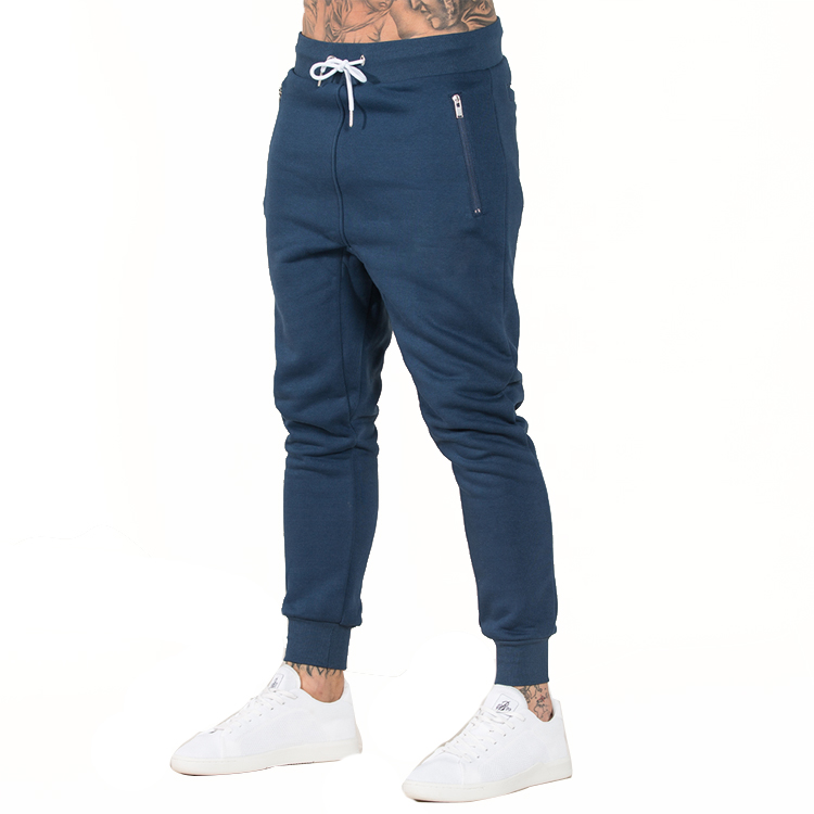 Custom gym slim fit jogger pants wholesale jogger men blank sweatpants 