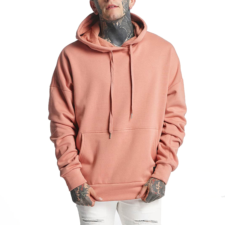 Men Hoodies Classic Oversize Sweatshirts in Pink 